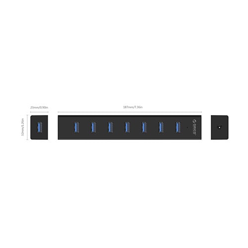 ORICO 7 Port (H7013-U203-BK/GY) SuperSpeed USB2 HUB ORICO 7 Port (H7013-U203-BK/GY) SuperSpeed USB2 HUB