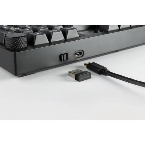 Tecware Spectre 75 Gasket Mounted Mechanical Keyboard with LCD Display (Black)