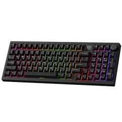 Tecware Spectre 96 Gasket Mounted Mechanical Keyboard with LCD Display (Black)