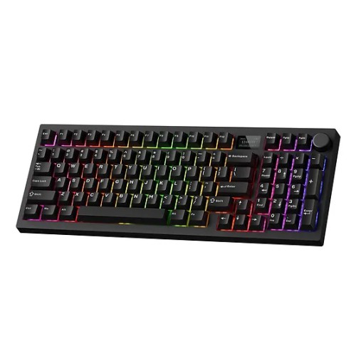 Tecware Spectre 96 Gasket Mounted Mechanical Keyboard with LCD Display (Black)