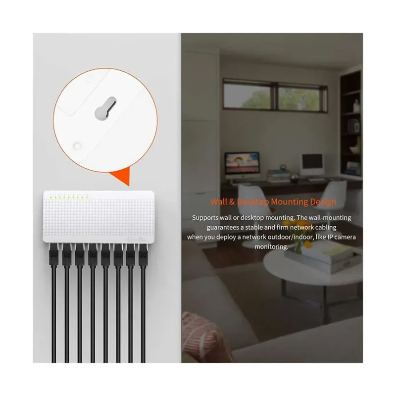 Tenda S108 8 Port 10/100 Megabit Desktop Switch