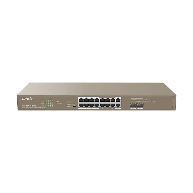 Tenda TEG1118P-16-250W 18-Port Unmanaged PoE Switch