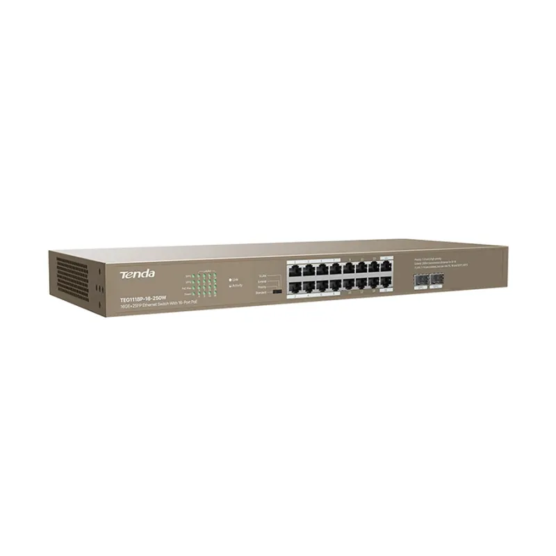 Tenda TEG1118P-16-250W 18-Port Unmanaged PoE Switch
