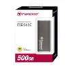 Transcend 500GB ESD265C Type C Portable SSD Iron Gray