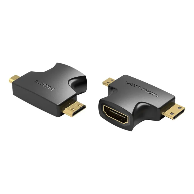 Vention AGFB0 2-in-1 Micro & Mini HDMI Male to HDMI Female Converter
