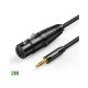 UGREEN AV182 (20244) 3.5mm Male to XLR Female Audio Cable - 2M