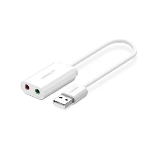 UGREEN US205 (30143) USB 2.0 External Sound Adapter - White