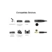 UGREEN AV131 (20720) 6.5mm to Cannon Female AV Cable - 3M