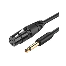 UGREEN AV131 (20719) 6.5mm to Cannon Female AV Cable - 2M