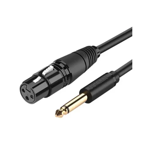 UGREEN AV131 (20719) 6.5mm to Cannon Female AV Cable - 2M