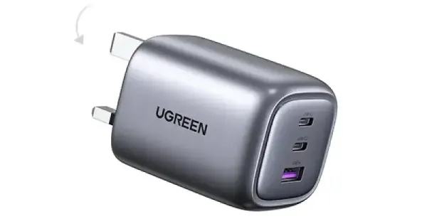 UGREEN CD306 (90663) Nexode 3-Port 65W Charger - UK