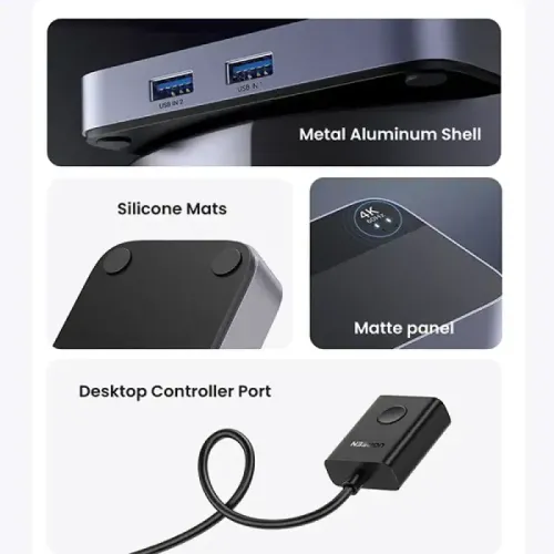 UGREEN CM664 (15707) 2 In 1 Out 4K HDMI KVM Switch