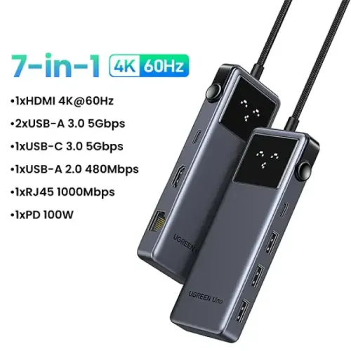 UGREEN CM888 (45155) 7-in-1 Type-C Multifunction Hub