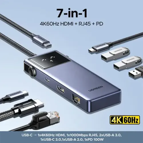 UGREEN CM888 (45155) 7-in-1 Type-C Multifunction Hub