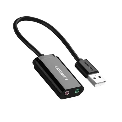 UGREEN US205 (30724) USB 2.0 External Sound Adapter - Black