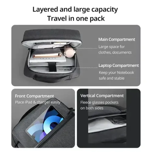 UGREEN LP664 (90798) 15.6-inch Laptop Backpack B02 - Grey