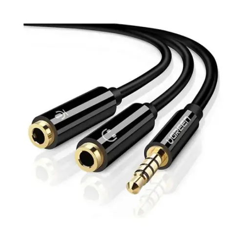 UGREEN AV141 (30620) 3.5mm to 2x3.5mm Audio Cable - Black