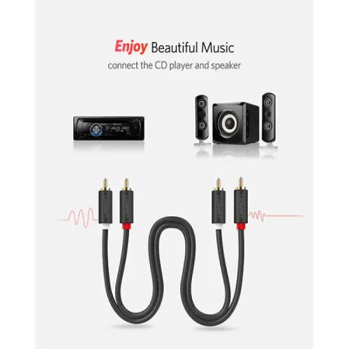 UGREEN AV104 (10518) 2x RCA to 2x RCA Cable - 2M