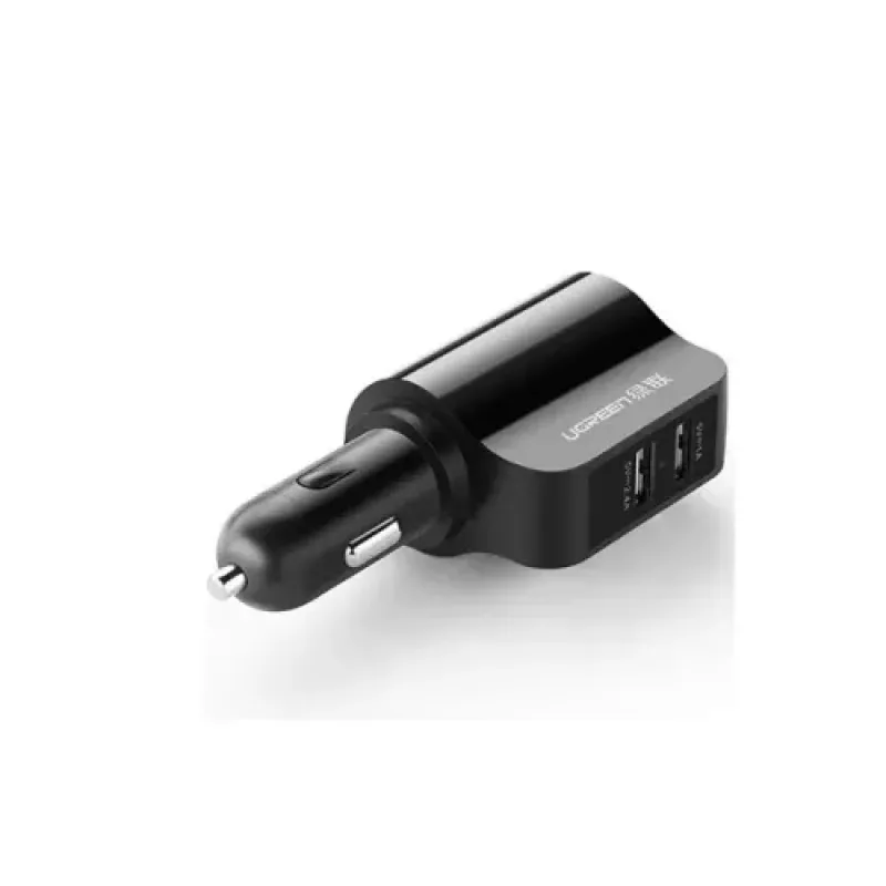 UGREEN Dual USB Car Charger With Extended Header#20394