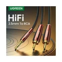 Ugreen AV170 (80845) 3.5mm to 2x RCA Aux Cable - 1M