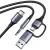 Ugreen CM772 Type-C to Type-C, Type-A & 3.5mm Male Charging & Audio Cable