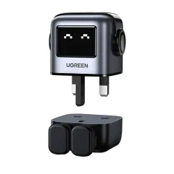 UGREEN CD361 (25686) Dual USB-C & USB UNO RG 65W GaN Gray Charger