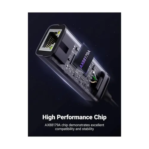 UGREEN CM199 (50737) Type-C Male to LAN Female Space Gray Converter