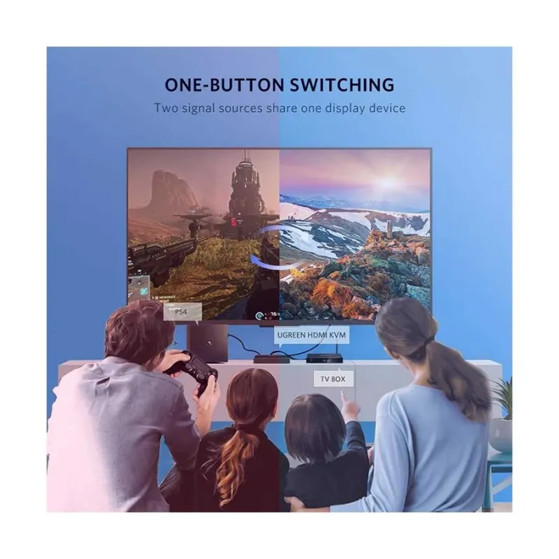 Ugreen CM200 (50744) KVM Black Network Switch