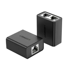 UGREEN CM210 (50923) RJ45 Female To Female Black Ethernet Splitter