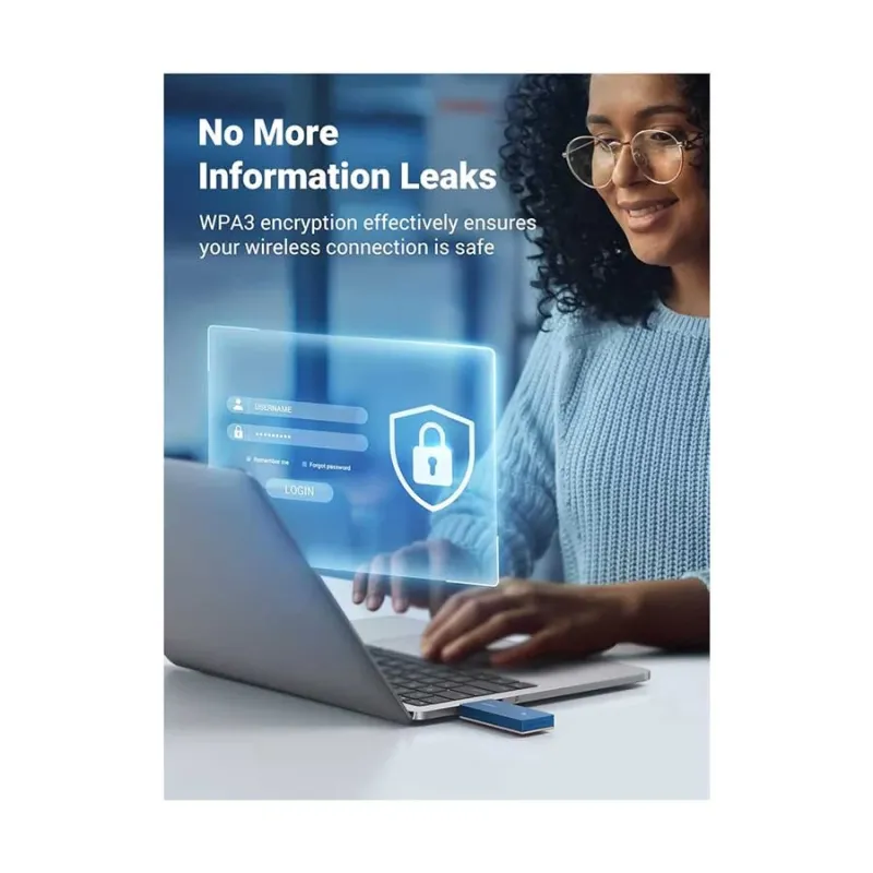 Ugreen CM499 (90340) 1800Mbps Dual Band Wi-Fi 6 USB Adapter