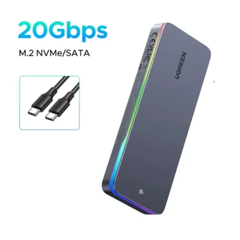 UGREEN CM777 Type C M.2 NVMe SATA SSD Enclosure