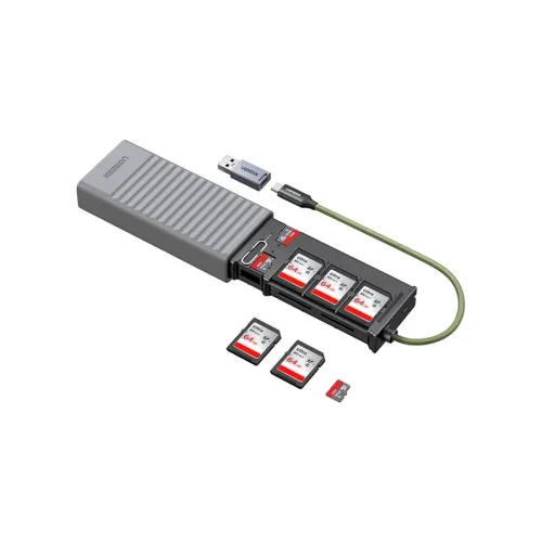 Ugreen CM856 (55899) USB & USB Type-C Male to SD & TF Space Gray Card Reader
