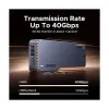 Ugreen D703 (65727) M.2 NVMe M/M&B-Key Gray SSD Enclosure