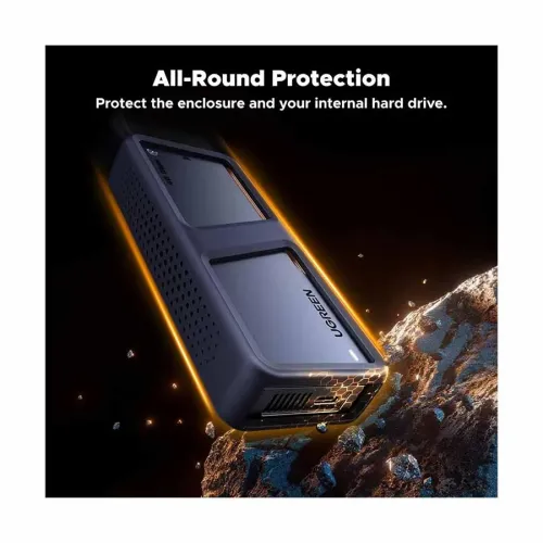 Ugreen D703 (65727) M.2 NVMe M/M&B-Key Gray SSD Enclosure