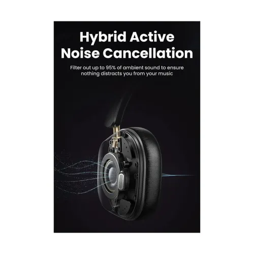 Ugreen HP203 (35757) HiTune Max5c Bluetooth Noise Cancelling Black Headphone