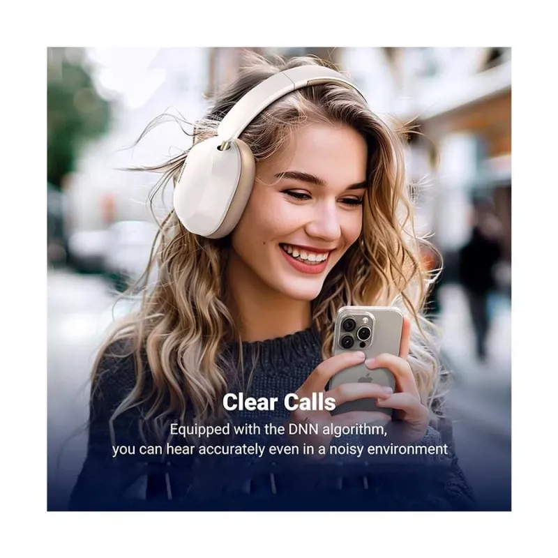 Ugreen HP203 (35758) HiTune Max5c Bluetooth Noise Cancelling White Headphone Ugreen HP203 (35758) HiTune Max5c Bluetooth Noise Cancelling White Headphone
