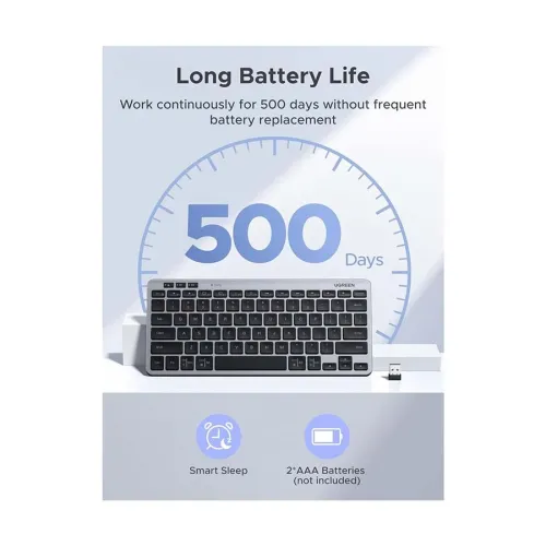 Ugreen K551 (75049) Wireless (Dual Mode) Black Keyboard
