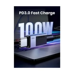 UGREEN L512 (45064) USB Type-C Male to Male 2 Meter Space Gray Data & Charging Cable