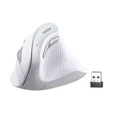 UGREEN MU008 (45759) Wireless (Dual Mode) White Silent Vertical Mouse