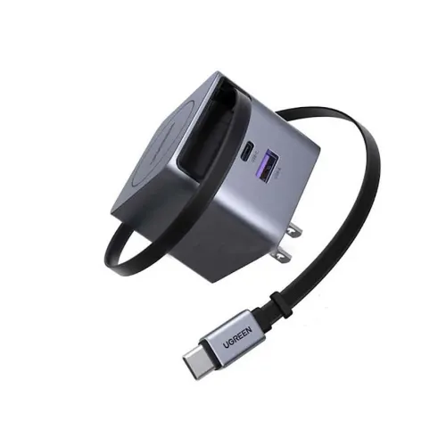 Ugreen Nexode Pro X614 (65821) 45W GaN USB & USB-C Gray Fast Charger With Cable