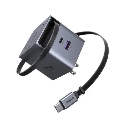 Ugreen Nexode Pro X615 (65824) 65W GaN USB & USB-C Gray Fast Charger With Cable