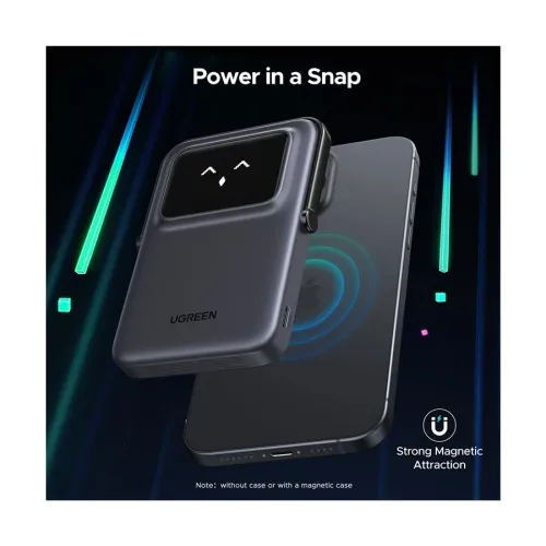 Ugreen PB571 (35605B) Uno 5000mAh Grey 20W Magnetic Wireless Charging Power Bank