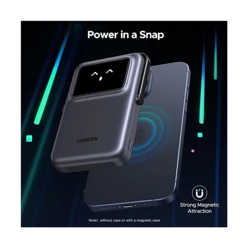 Ugreen PB572 (45327) Uno 10000mAh Grey 20W Magnetic Wireless Charging Power Bank