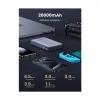 Ugreen PB720 (25188) 20000mAh Grey 100W Power Bank with Digital Display
