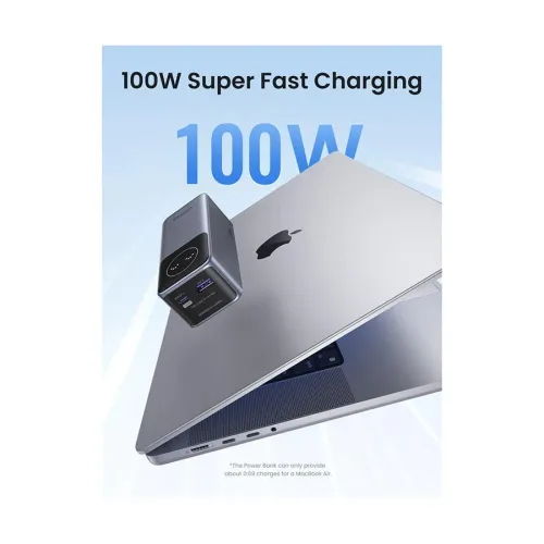 Ugreen PB724 (35526B) Gray 12000mAh 100W Fast Charging Power Bank with Digital Display