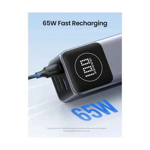 Ugreen PB724 (35526B) Gray 12000mAh 100W Fast Charging Power Bank with Digital Display