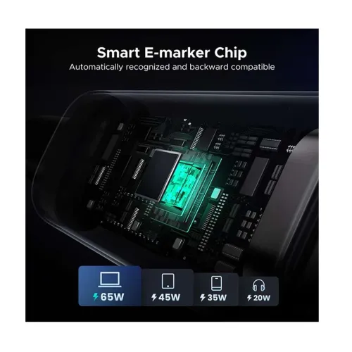 Ugreen Uno L509 (35501) USB Type-C Male to Male 1 Meter Black Charging & Data Cable