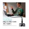 Ugreen Uno L509 (35512) USB Type-C Male to Male 2 Meter Black Charging & Data Cable