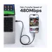 UGREEN L509 (45612) Uno USB Type-C Male to Male 0.5 Meter Gray Data & Charging Cable
