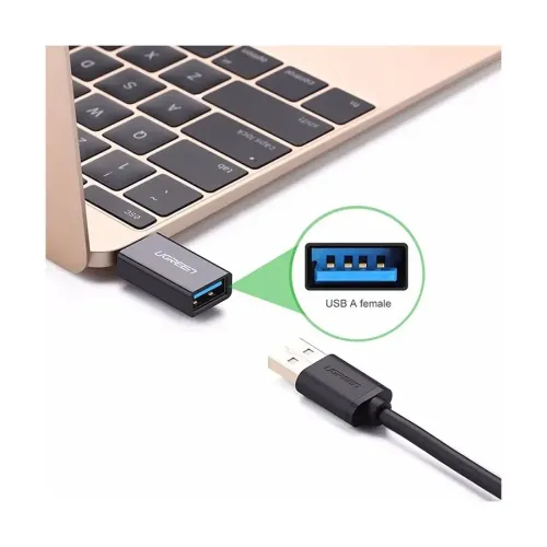 UGREEN US173 (20808) Type-C Male to USB 3.0 Female Black Converter